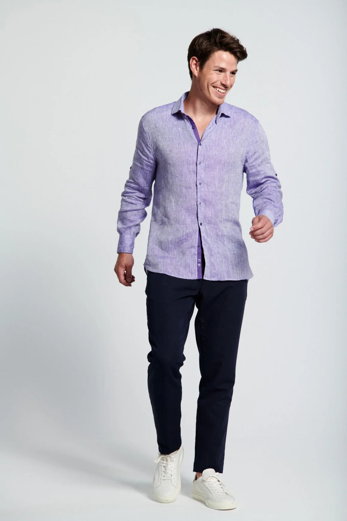 Achat Chemise Lin Riviera Violet