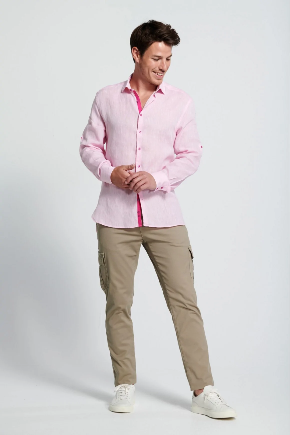 Achat Chemise Lin Riviera Rose