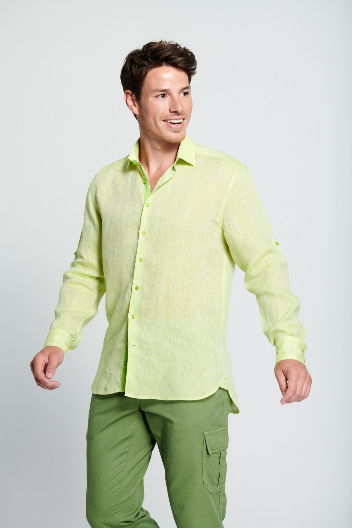 Chemise Lin Riviera Vert