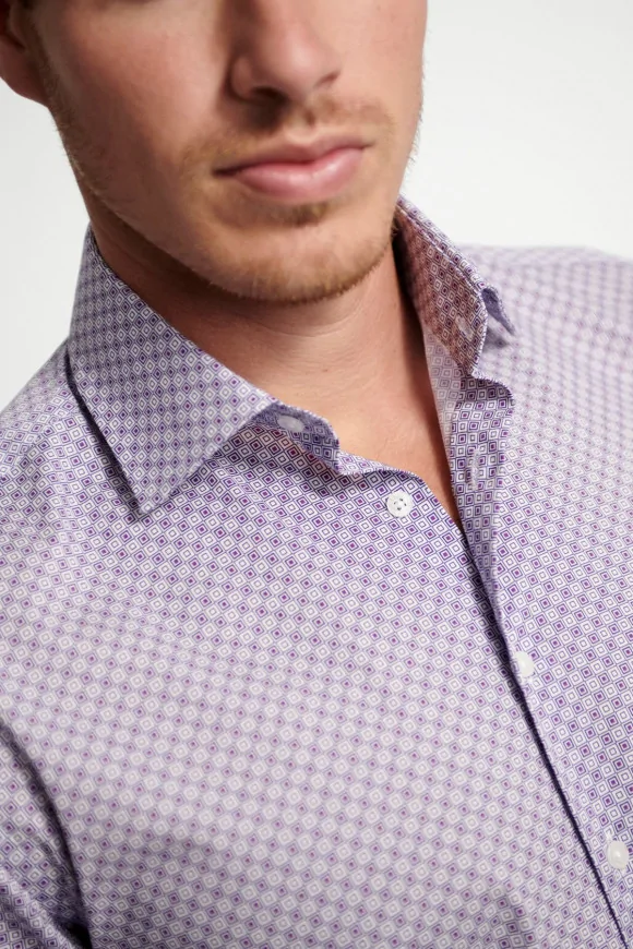 Achat Chemise Quadrillage Violine
