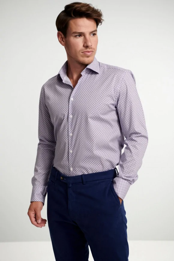 Achat Chemise Quadrillage Violine