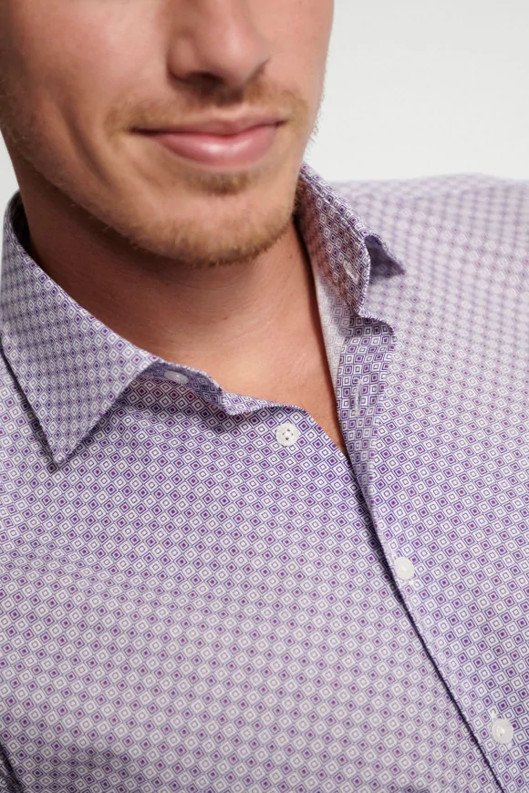 Achat Chemise Quadrillage Violine