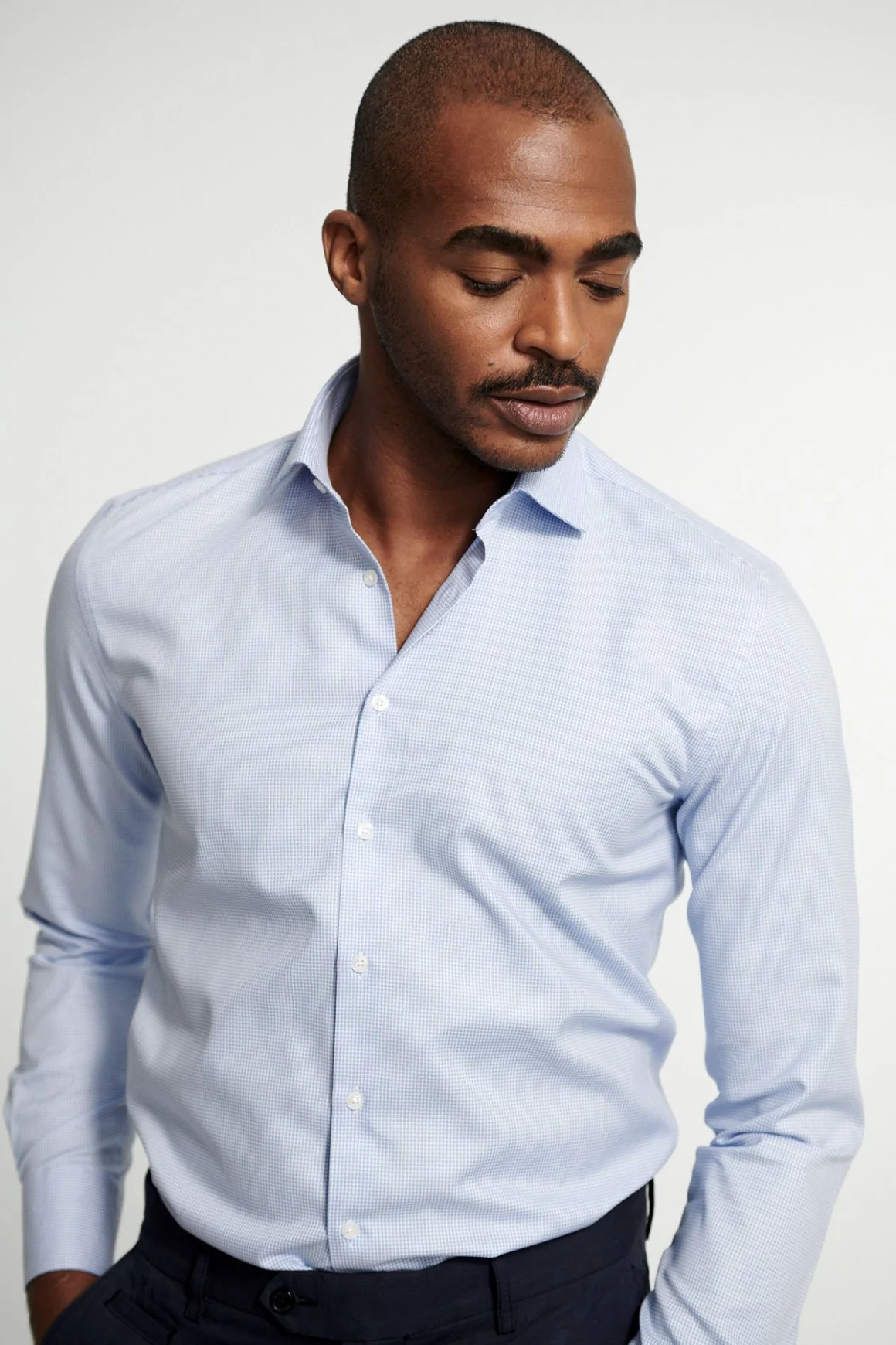 Achat Chemise Classique Bleu Armurée