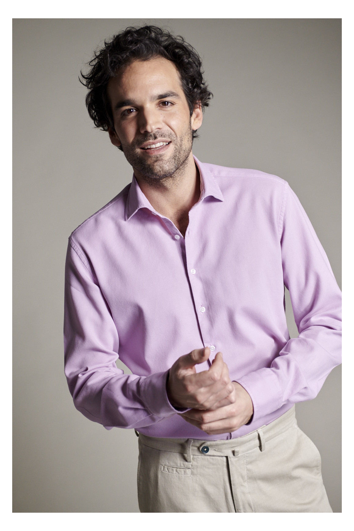 Achat Chemise nid d'abeille Rose