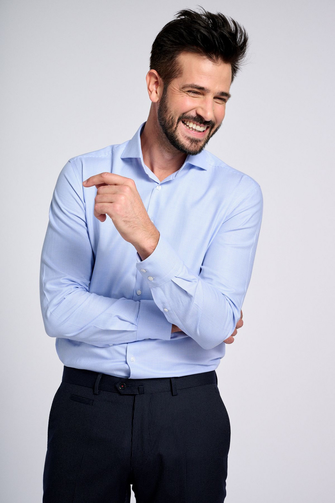 Achat Chemise Classique Bleu Violine