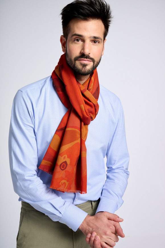 Achat Echarpe Laine Rouge