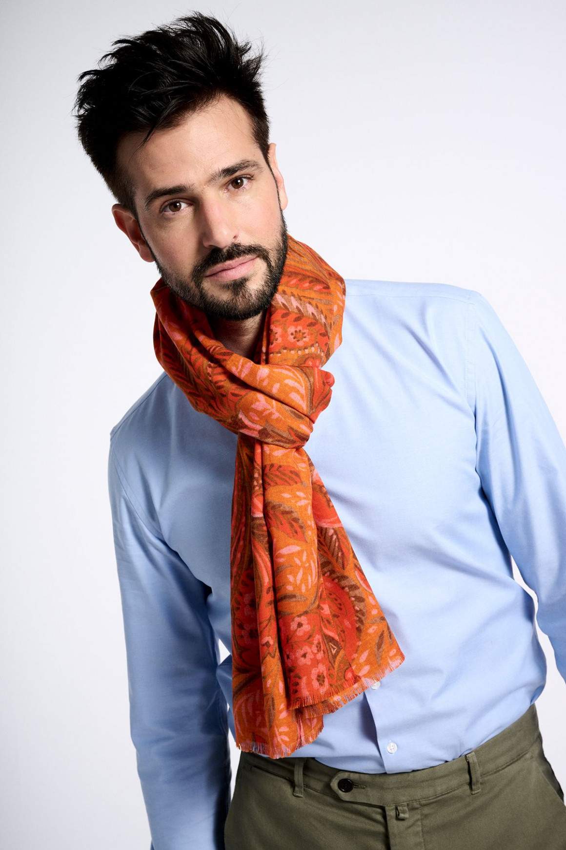 Achat Écharpe Laine Orange