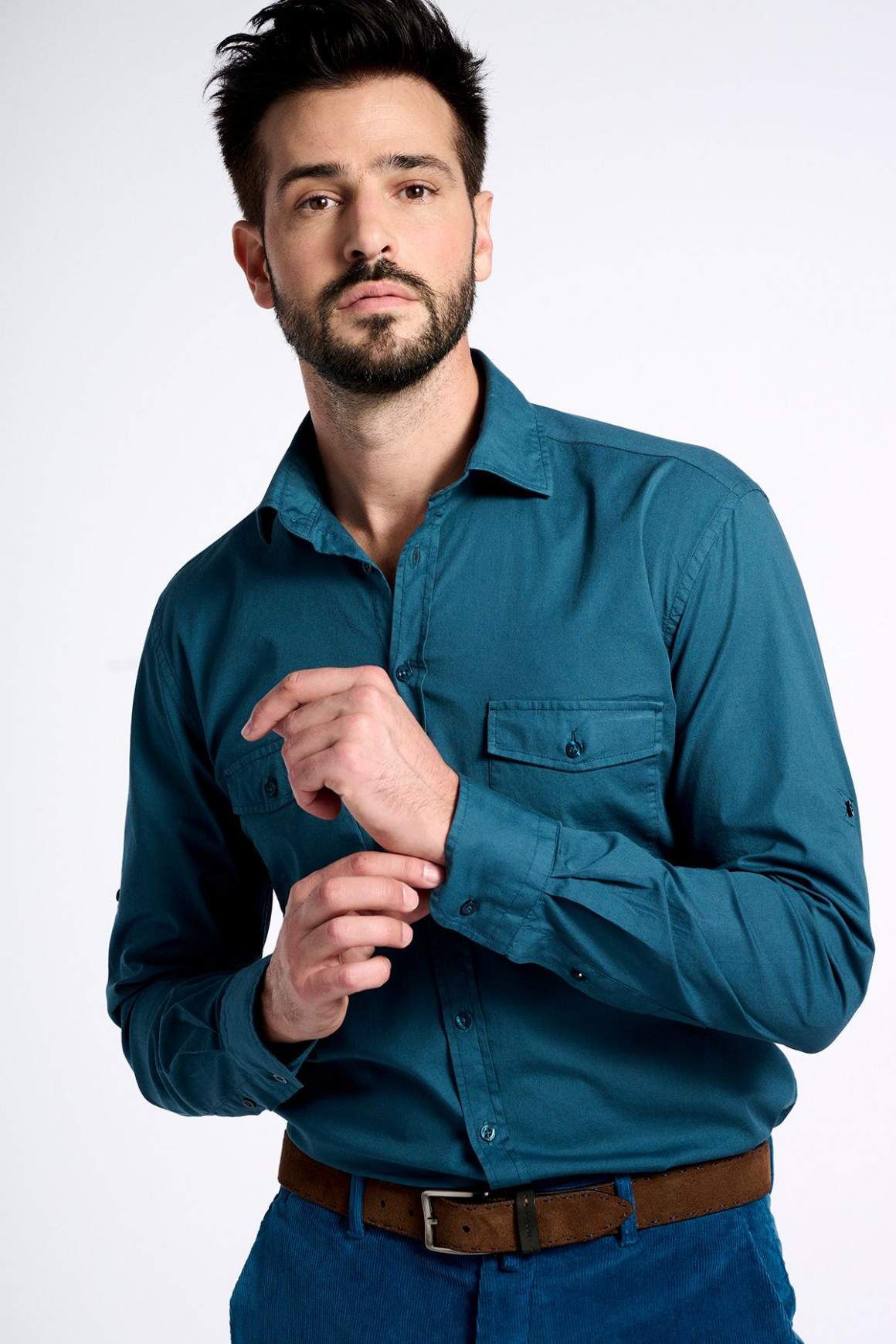 Achat Chemise Reporter Turquoise