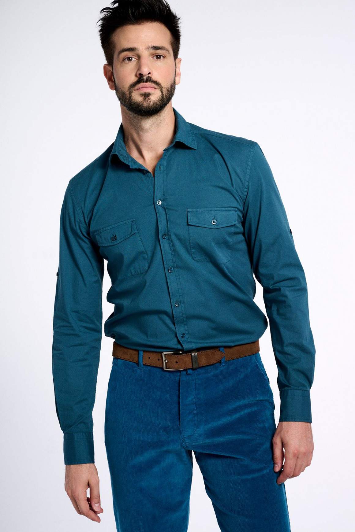 Achat Chemise Reporter Turquoise