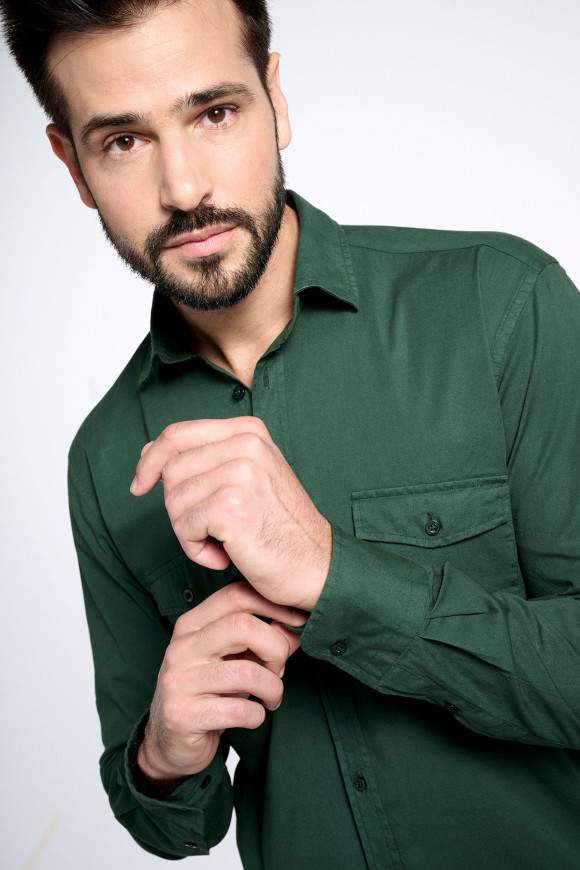 Achat Chemise Reporter Vert