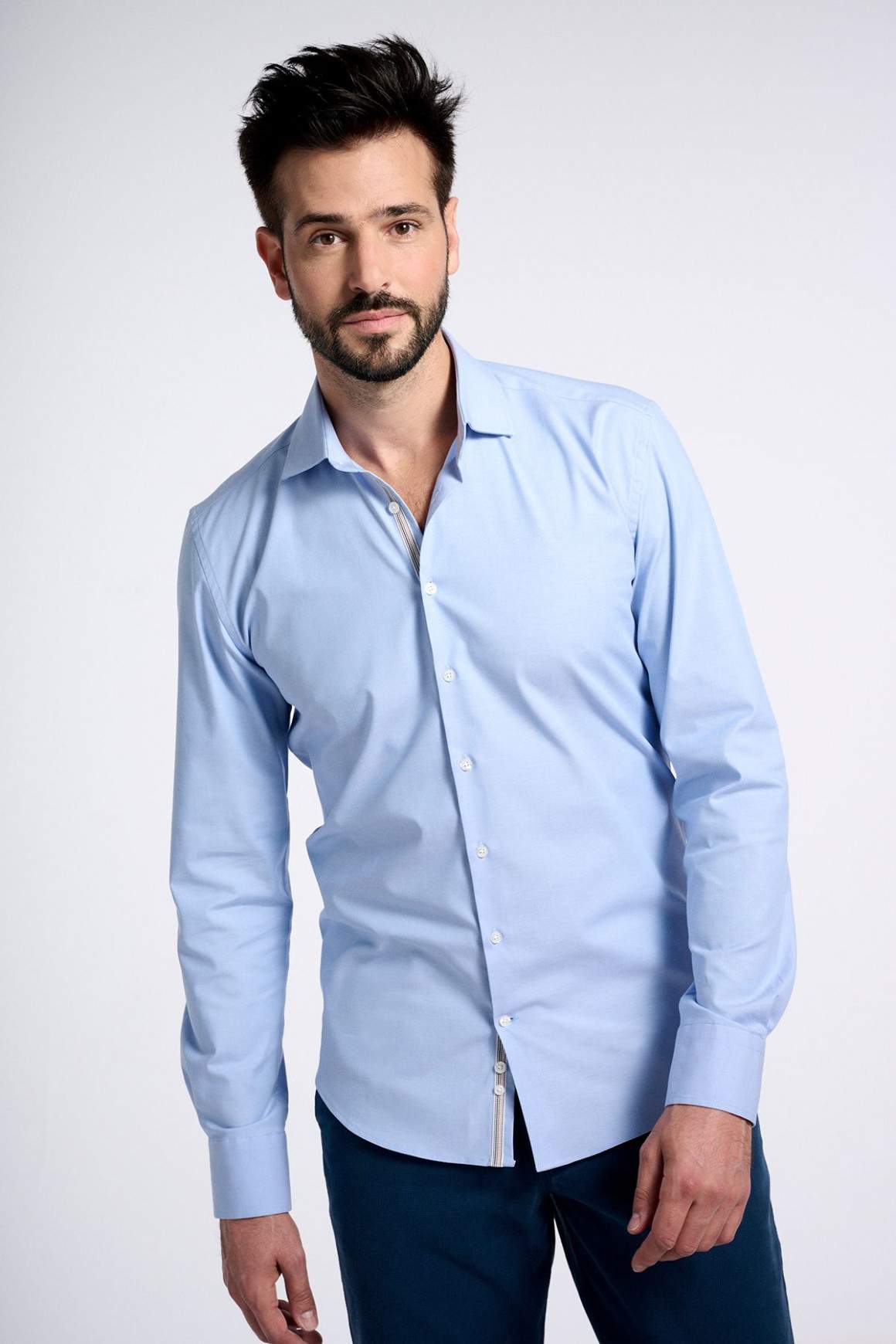 Achat Chemise Riviera Micro Oxford Bleu Azur