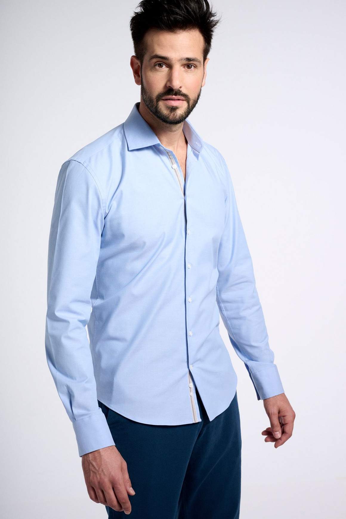 Achat Chemise Riviera Micro Oxford Bleu Azur