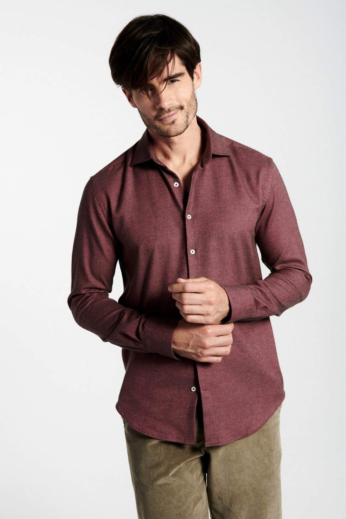 Achat Chemise Casual Rouge