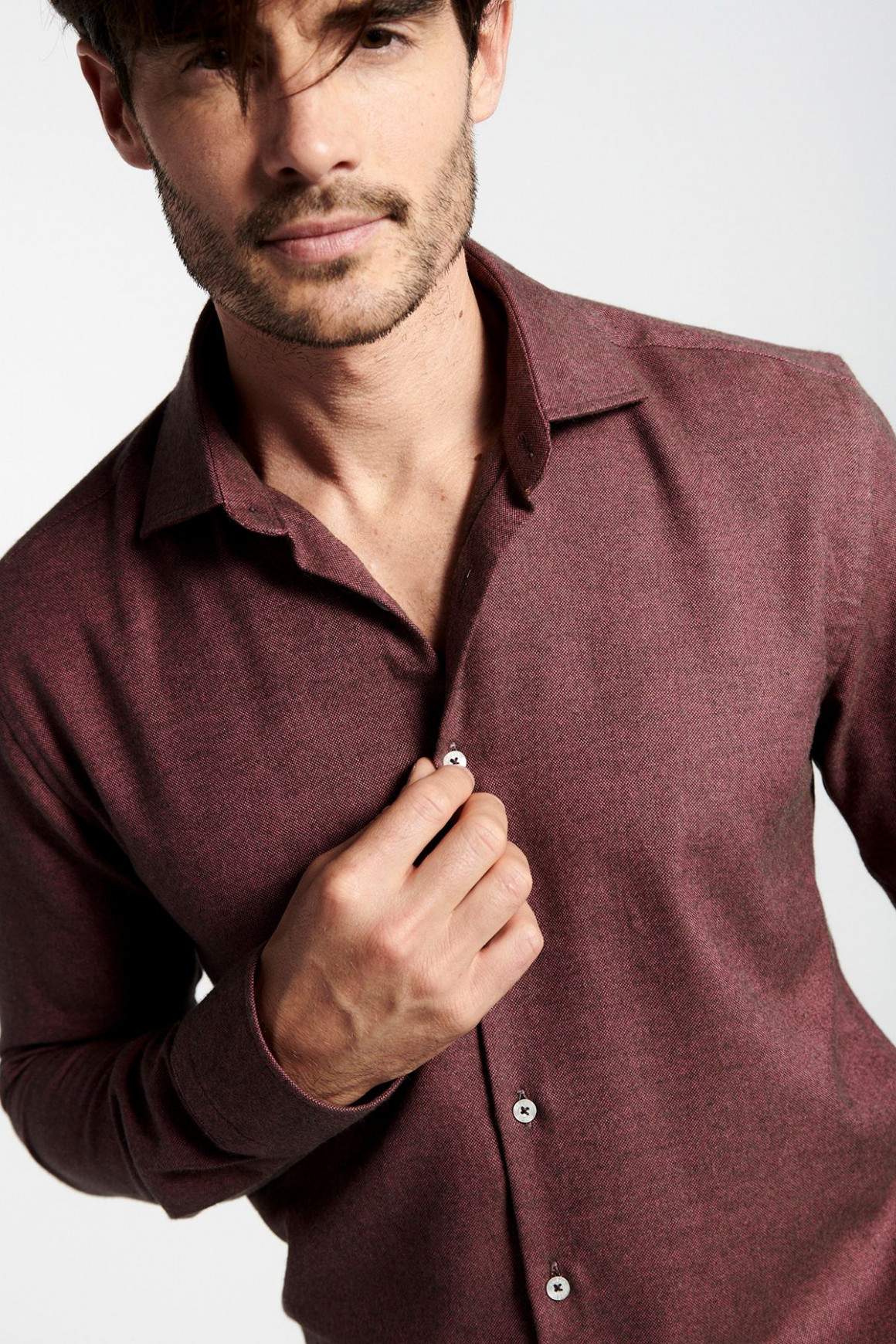 Chemise Casual Rouge