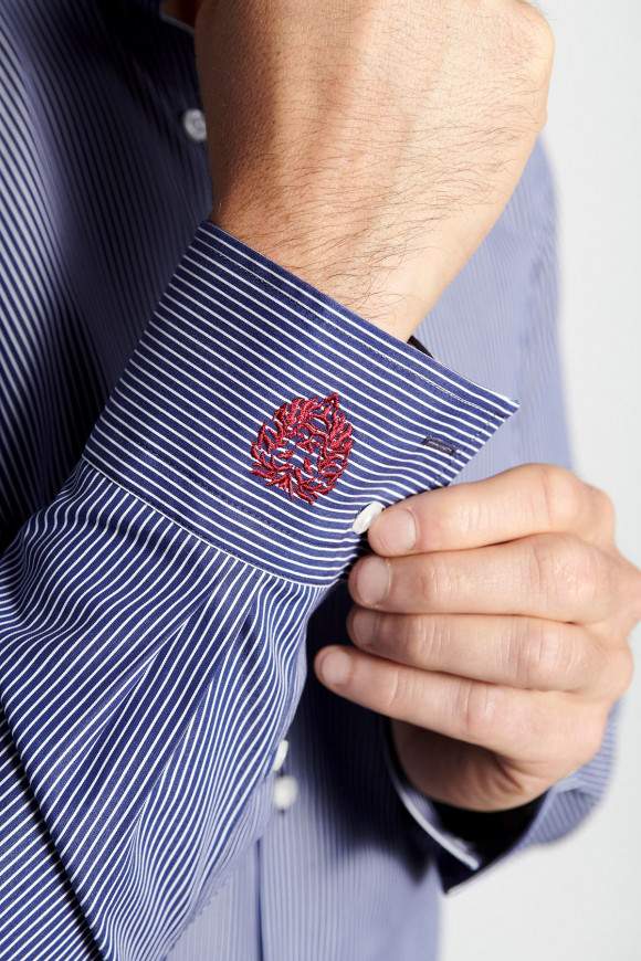 Achat Chemise Rayée Broderie 'Lion'