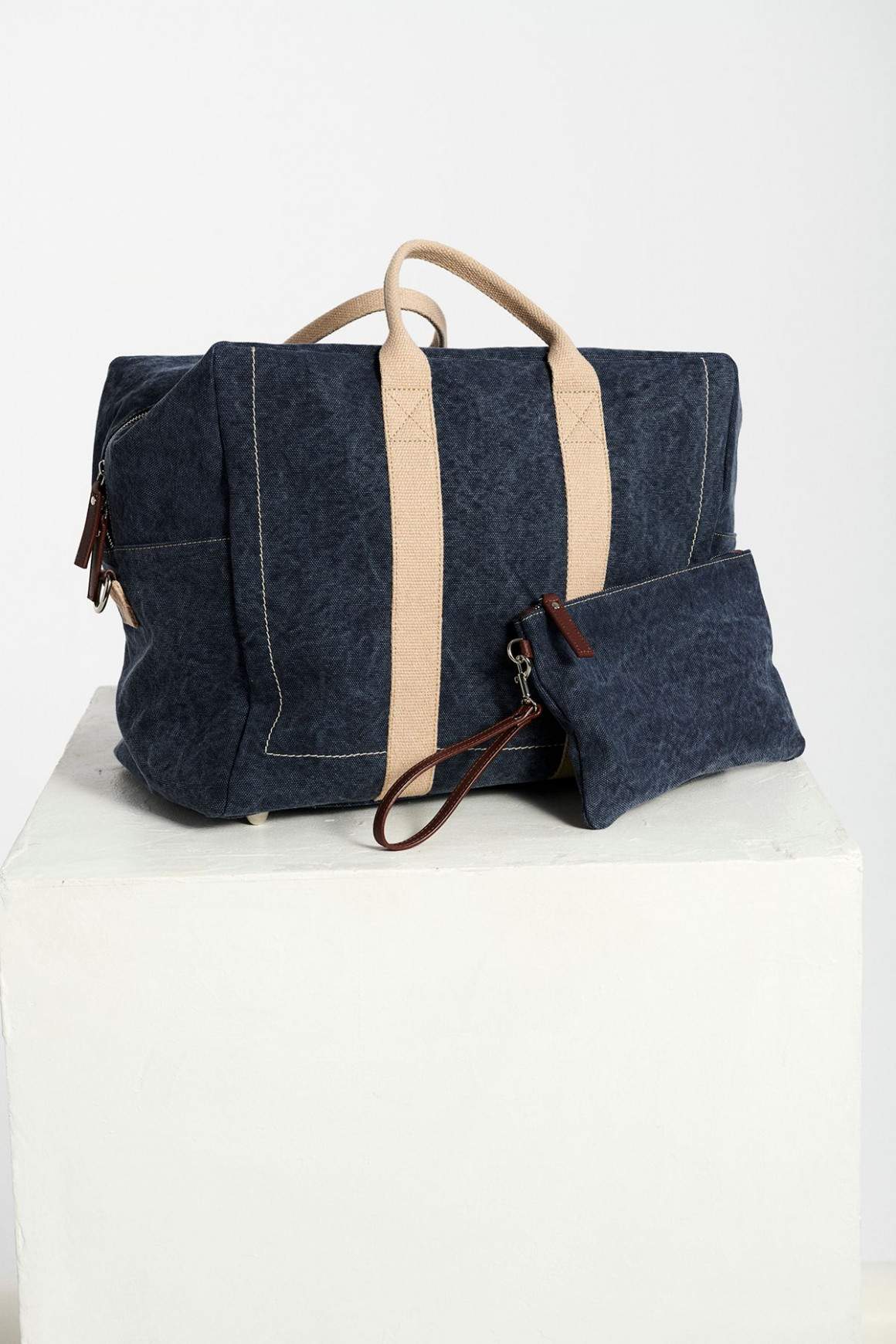Achat Sac 24h Canvas Coton Bleu