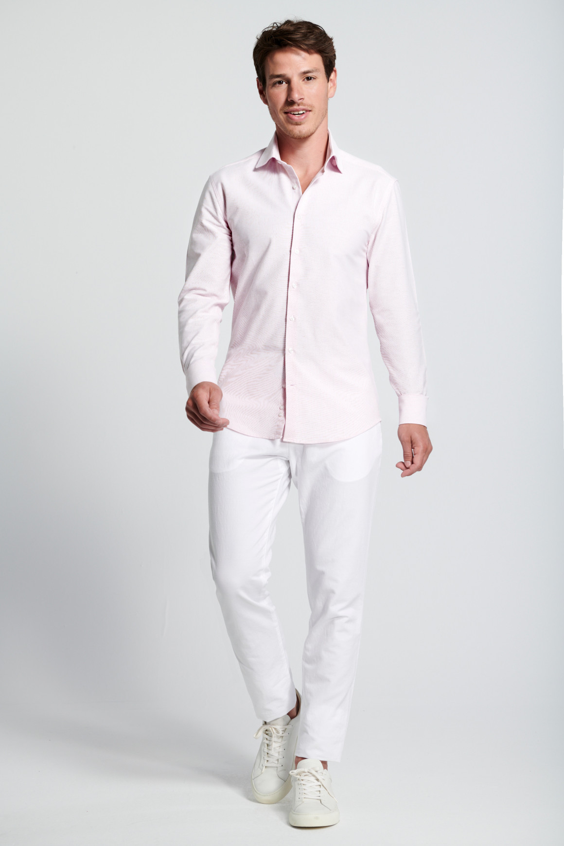 Achat Chemise rayée rose et blanc