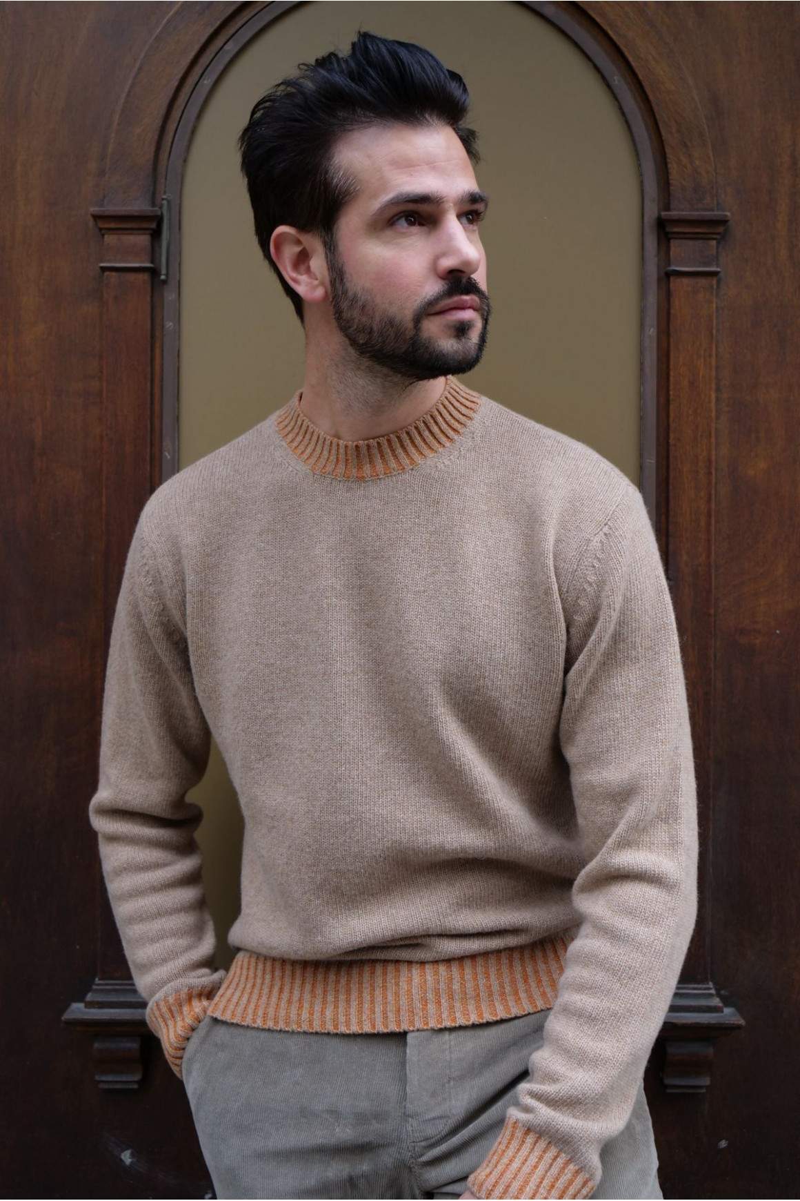 Achat Pull Ethan Beige Fauve