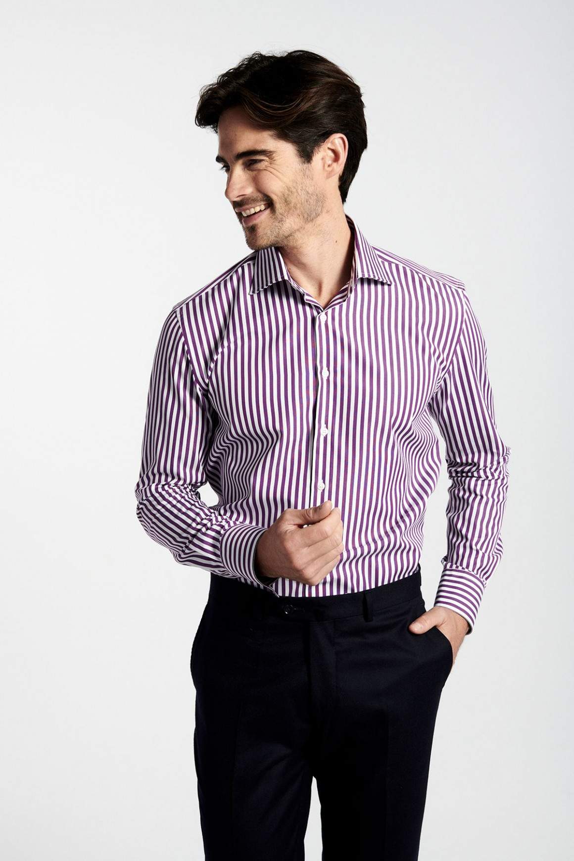Achat Chemise Rayée Violet