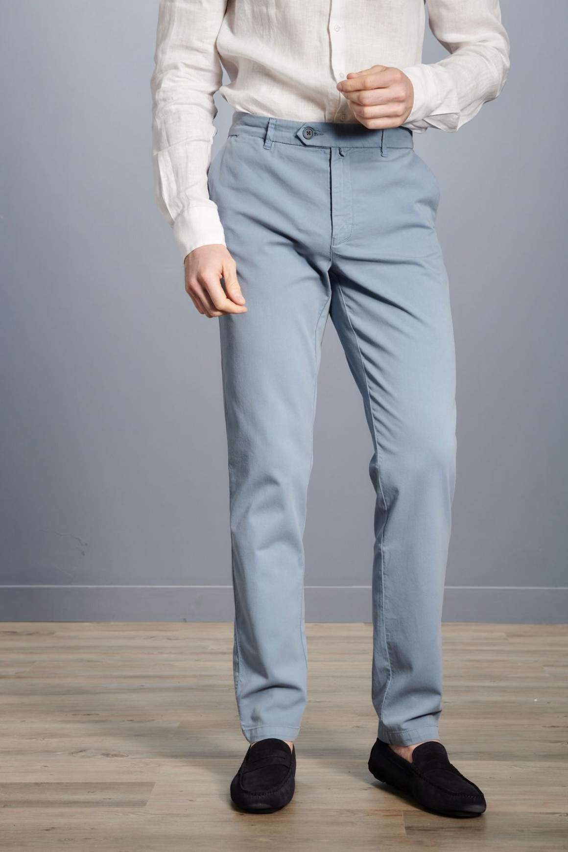 Achat Pantalon Capri Bleu Gris