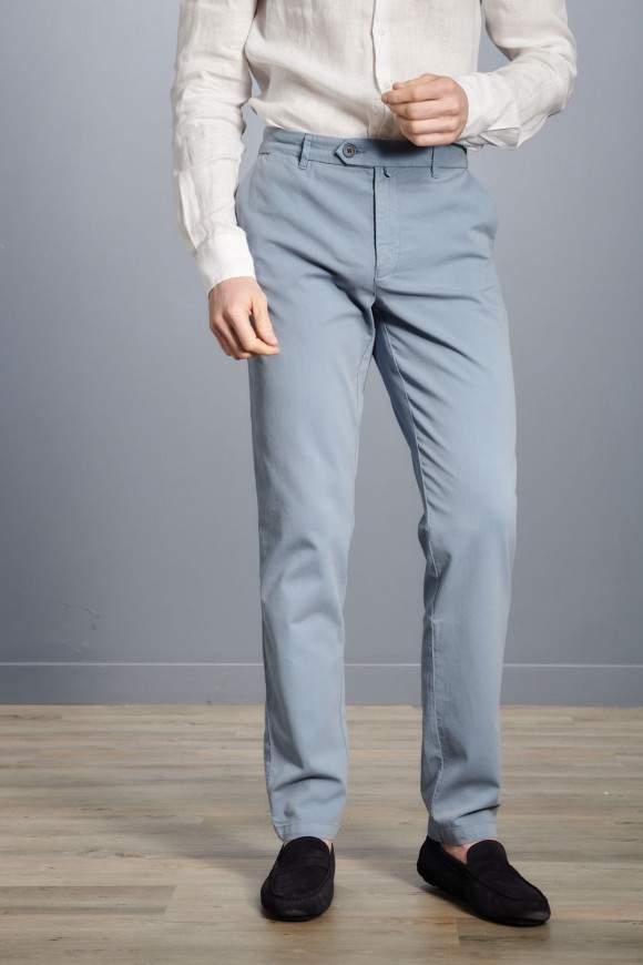 Achat Pantalon Capri Bleu Gris