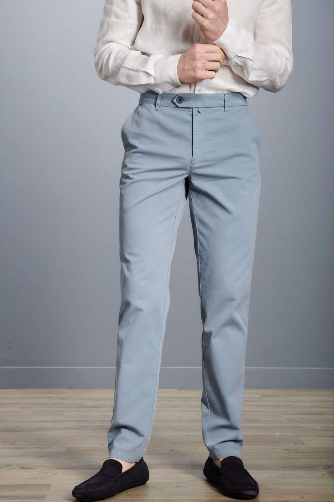 Achat Pantalon Capri Bleu Gris