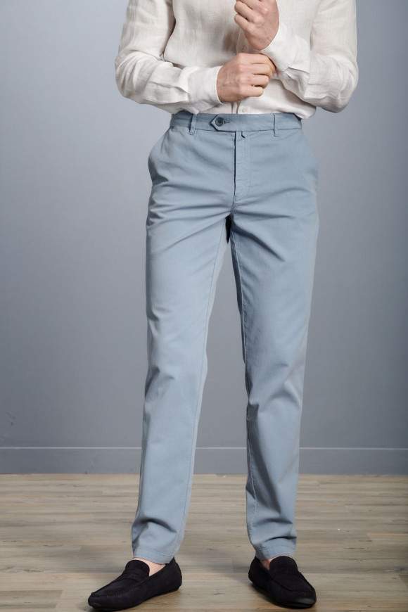 Achat Pantalon Capri Bleu Gris