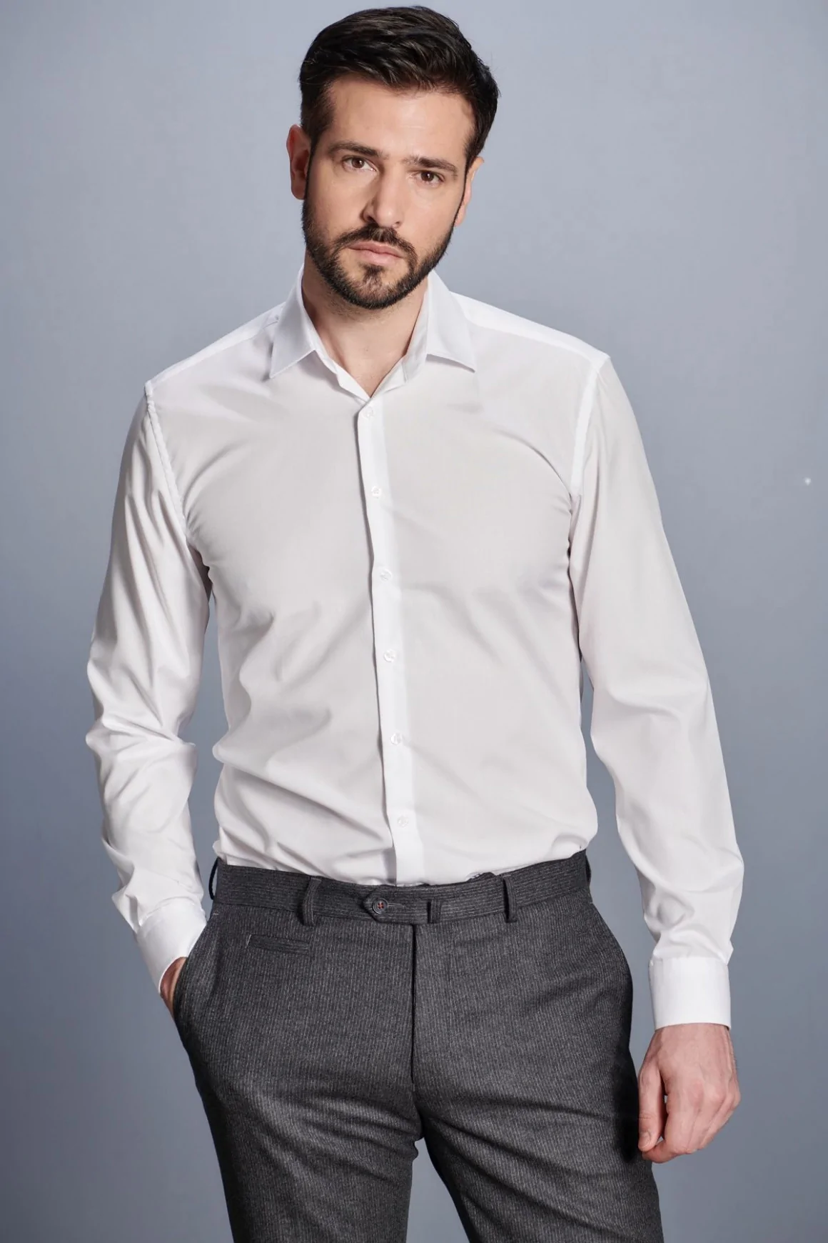 Achat Chemise blanche popeline col Tokyo