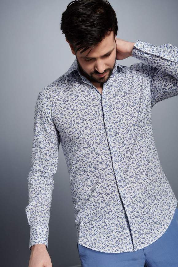 Achat Chemise Marguerites Bleues