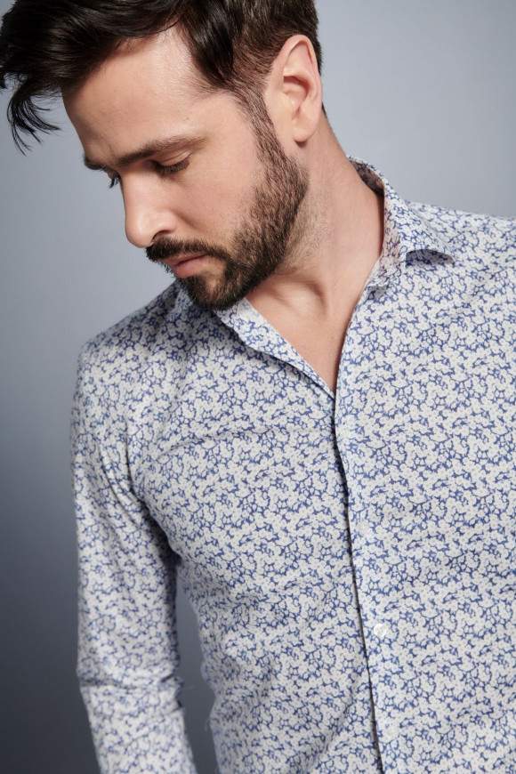 Achat Chemise Marguerites Bleues