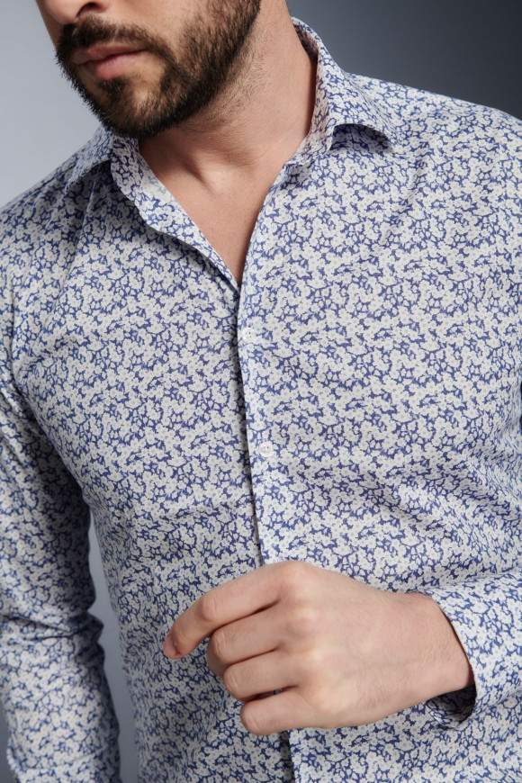 Achat Chemise Marguerites Bleues