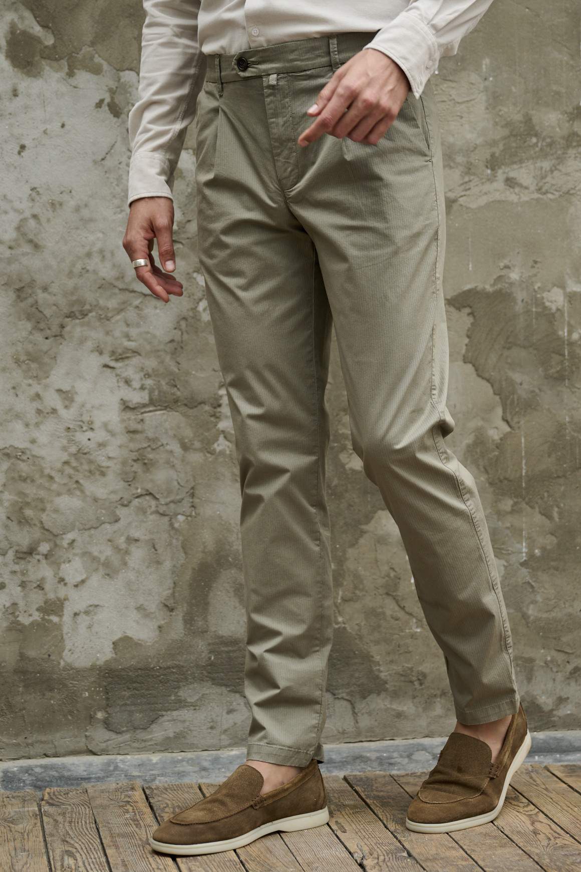 Achat Pantalon Capri Taupe