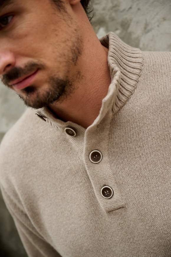 Achat Pull Arno Beige