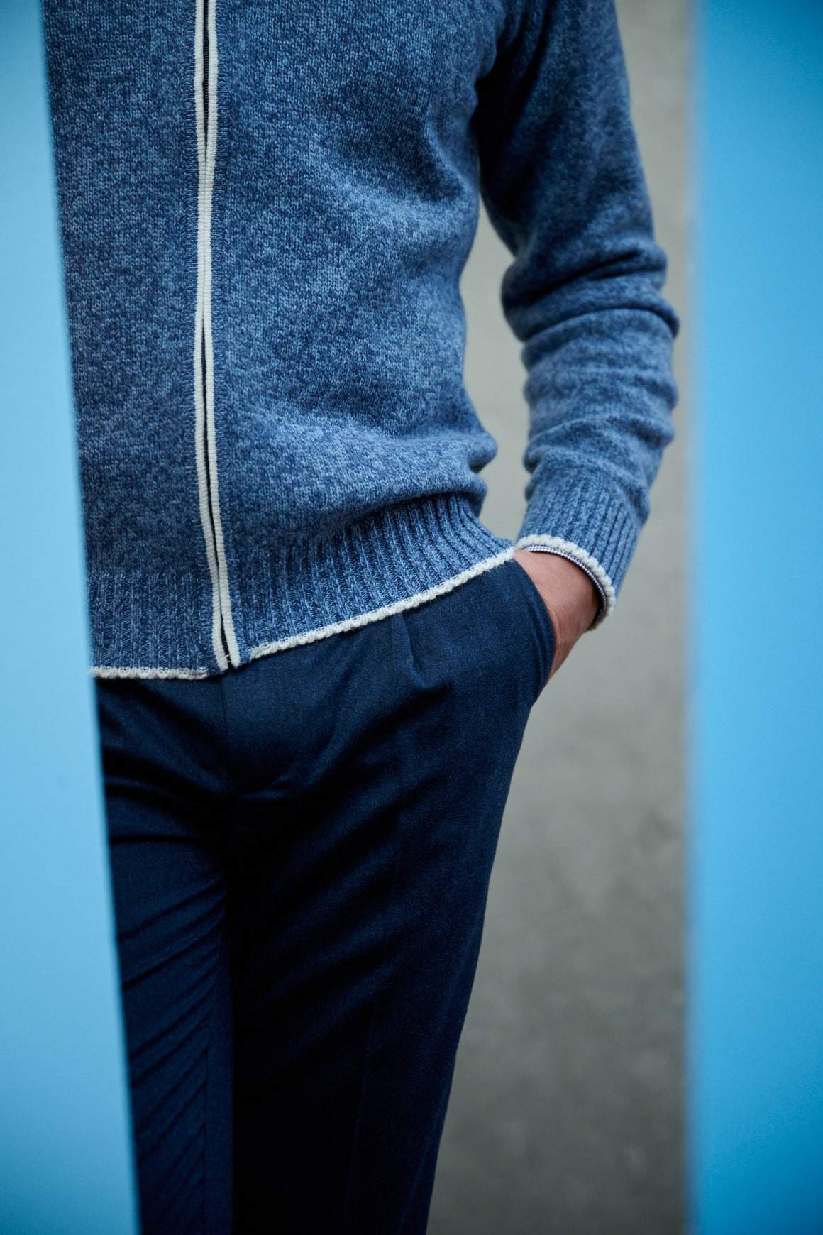 Achat Pull Hugo Bleu