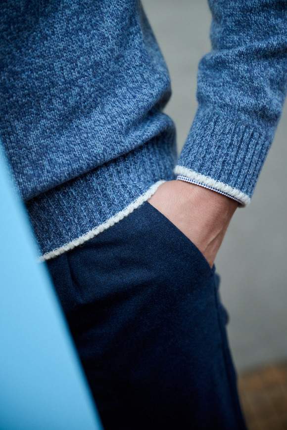 Achat Pull Hugo Bleu
