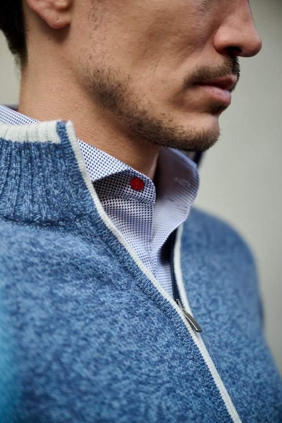 Achat Pull Hugo Bleu