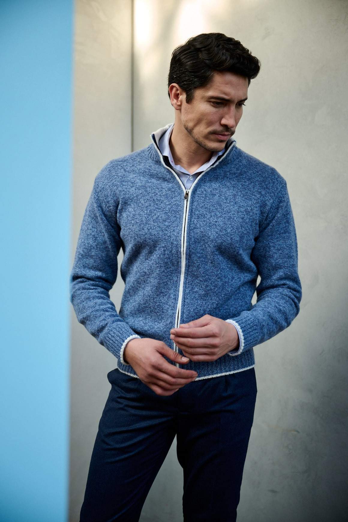 Achat Pull Hugo Bleu