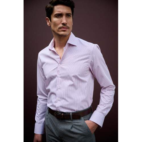 Chemise Rayures Rouges