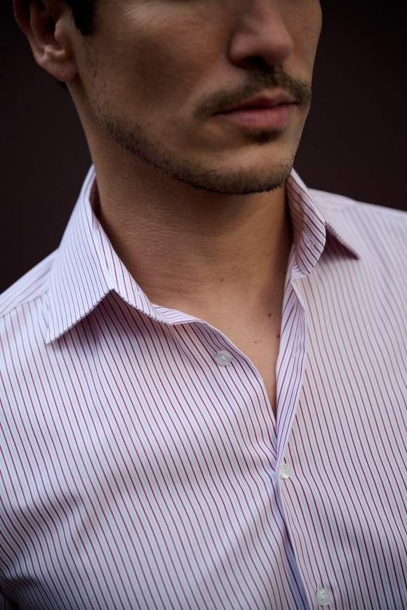 Achat Chemise Rayures Rouges