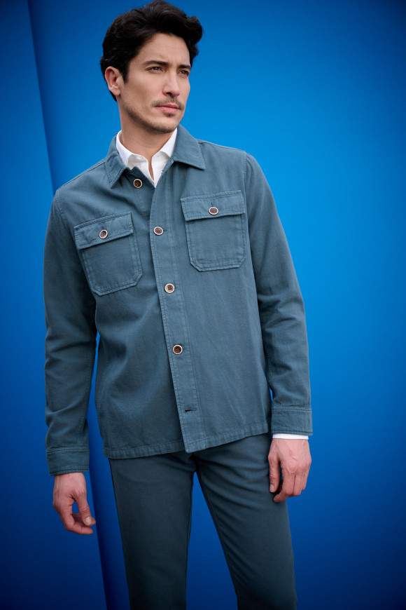 Achat Veste BRAD Gris-Bleu