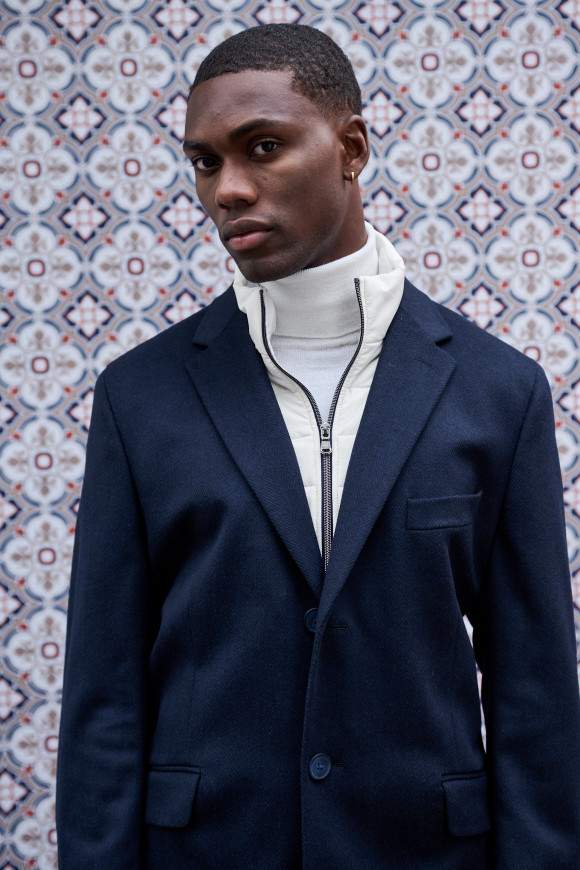 Achat Manteau PARIS-LONDON Navy