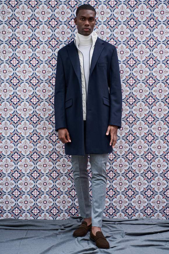 Achat Manteau PARIS-LONDON Navy