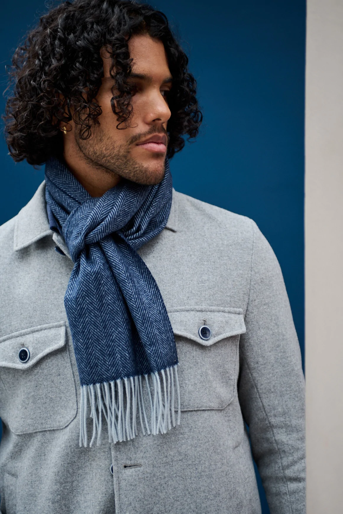 Echarpe Cachemire Navy