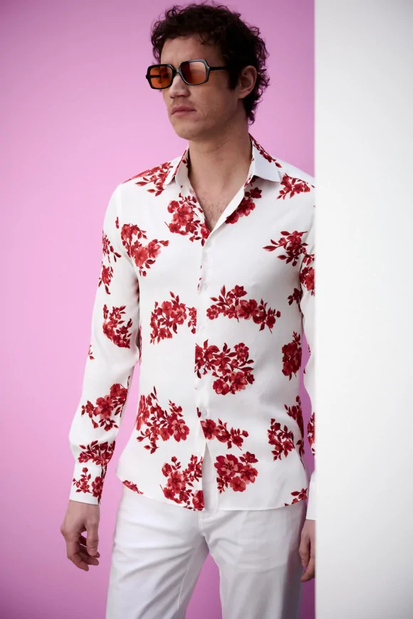 Achat Chemise RED FLOWERS