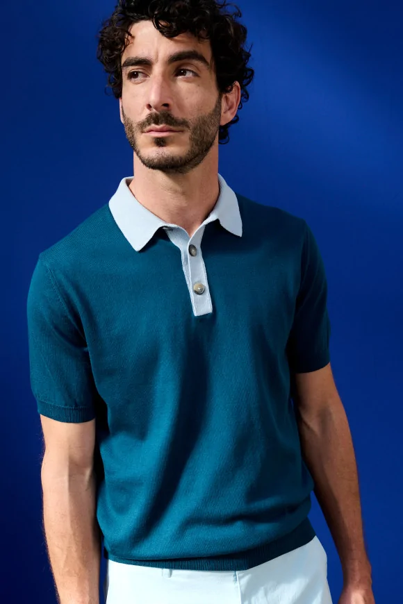 Achat Polo KEITH Bleu Emeraude