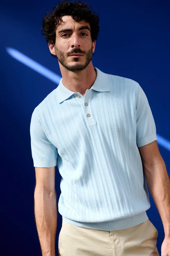 Achat Polo BOBBY Bleu Ciel