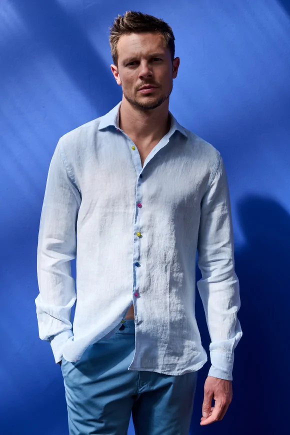 Achat Chemise RIVIERA Lin Ciel