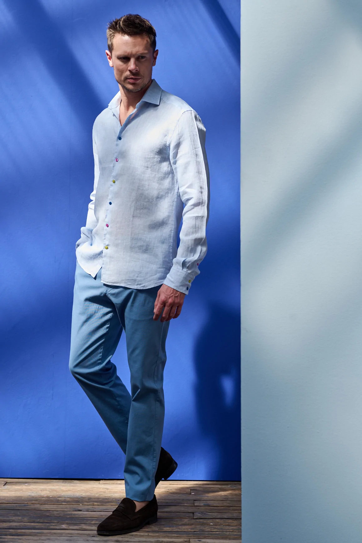 Achat Chemise RIVIERA Lin Ciel