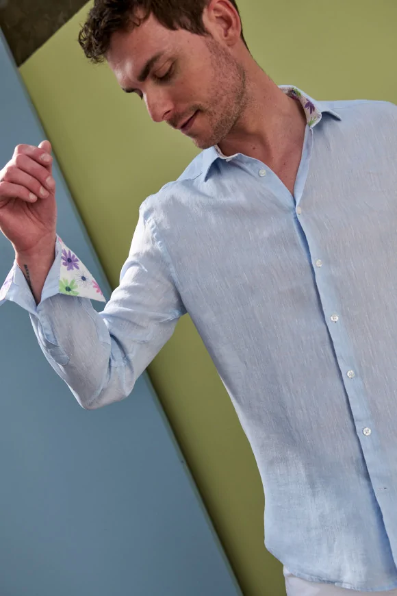 Achat Chemise RIVIERA Lin Ciel
