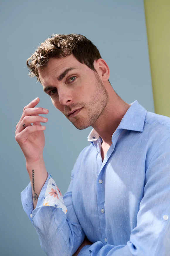 Achat Chemise IBIZA Lin Bleu